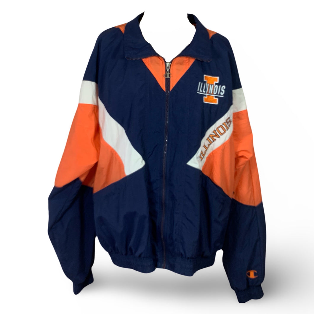 ILLINOIS Fighting Illini Champion Vintage Jacket Unisex XL