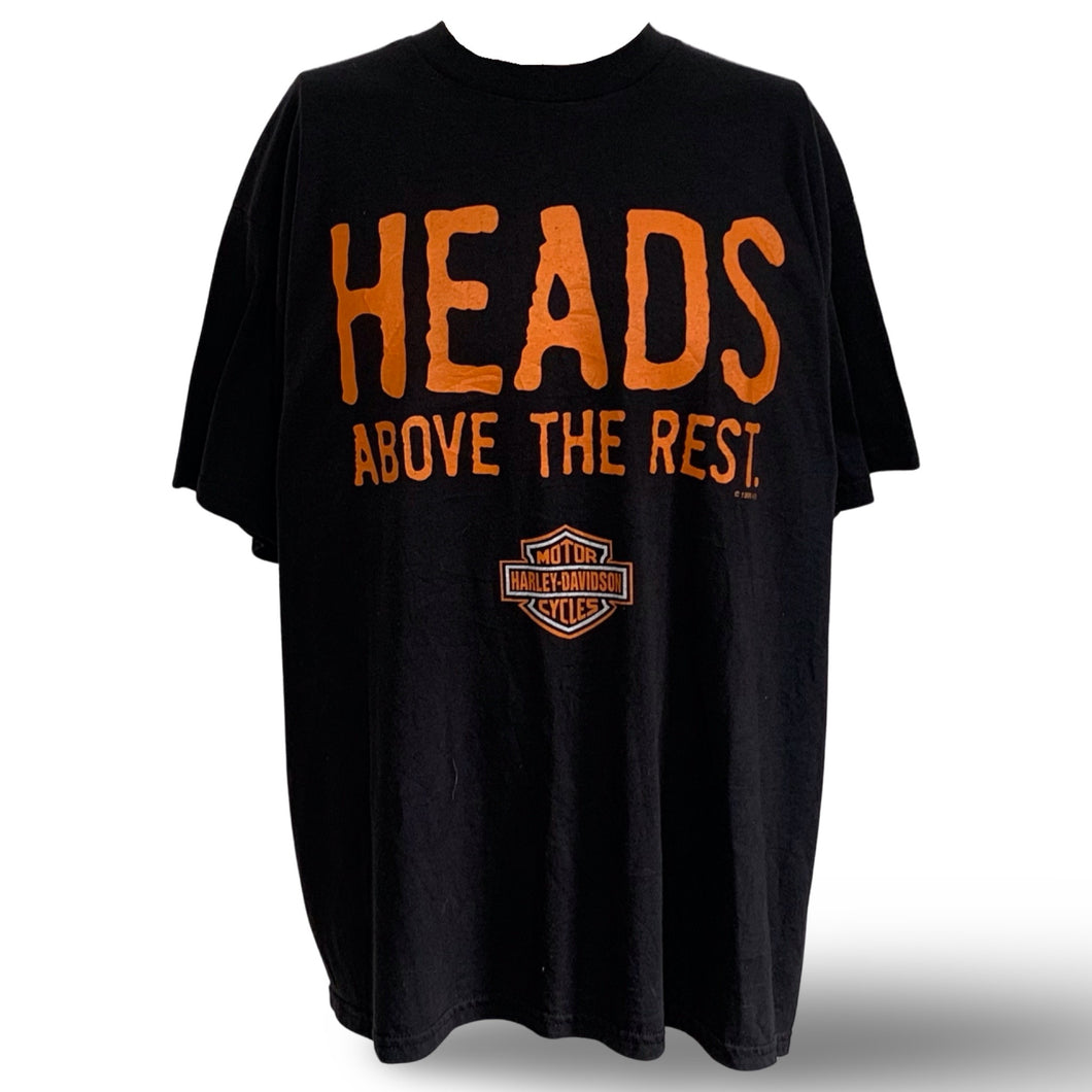 Harley Davidson Vintage T-Shirt Heads Above the Rest Adult (L)