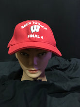 Load image into Gallery viewer, 2014 - 2015 Back to Back Final 4 Wisconsin Badgers Football Vintage Adidas Hat L/XL Fitmax
