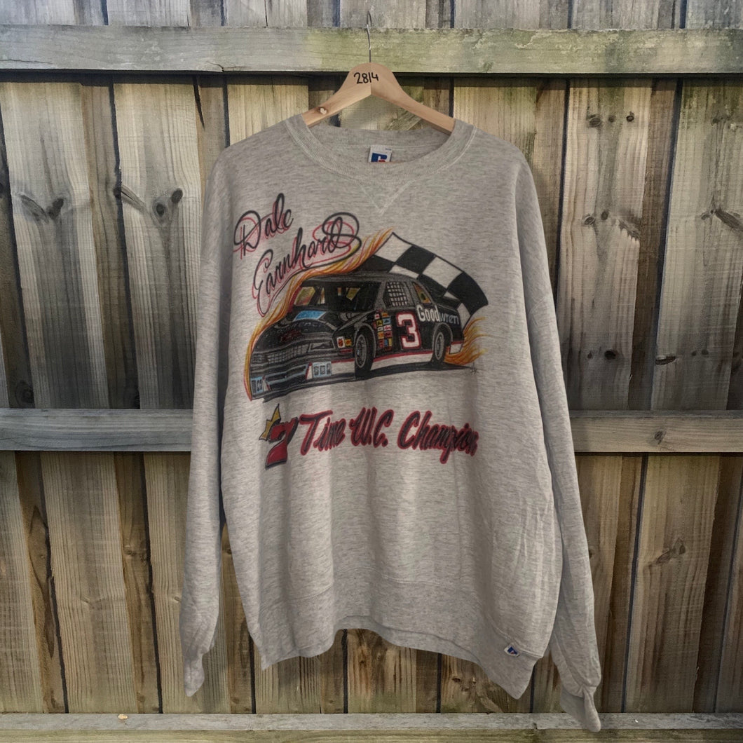 Dale Earnhardt 7 Time Champion Vintage Sweater Adult (XL)