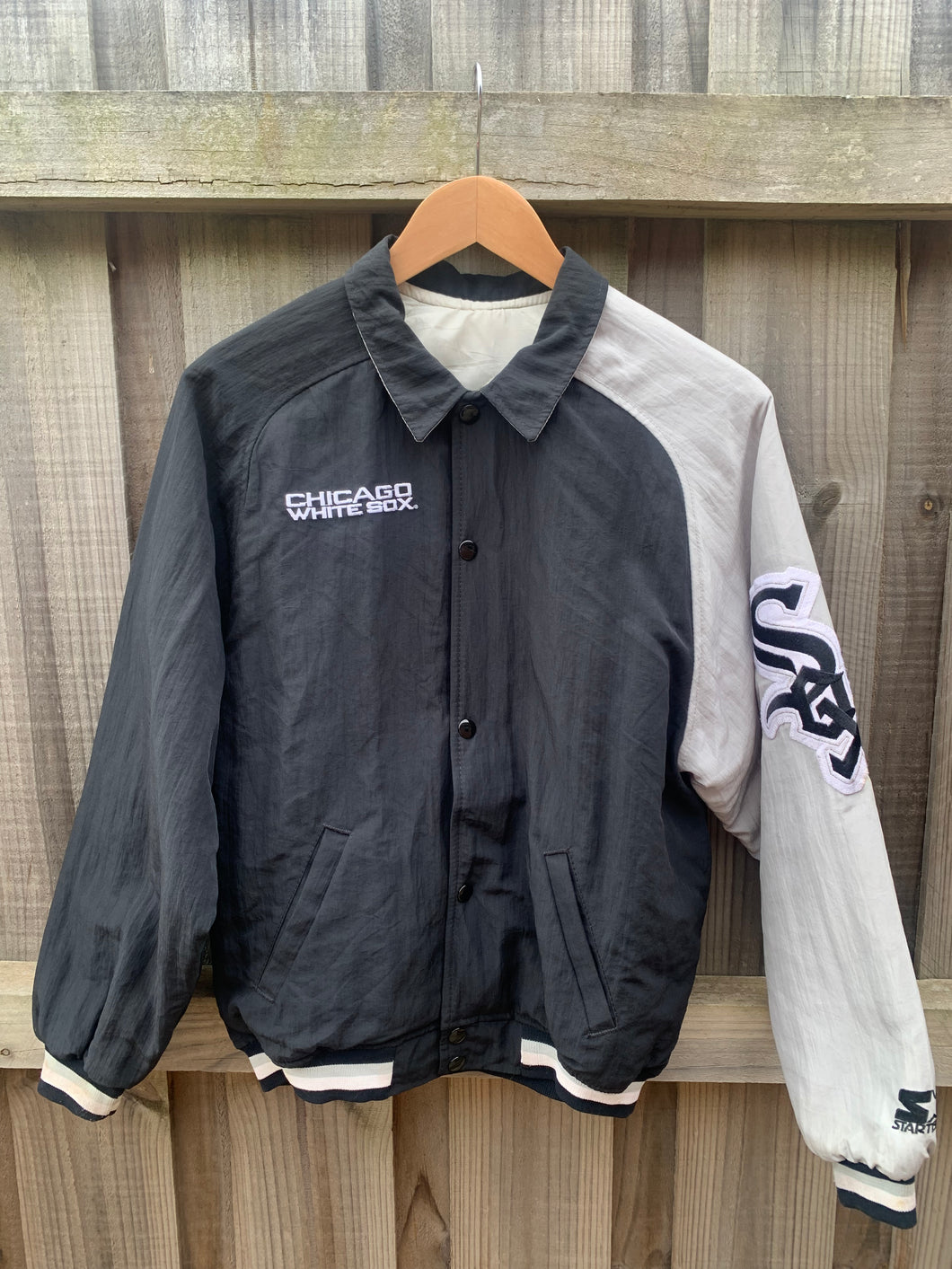 Chicago White Sox Vintage Starter Jacket Adult (L)