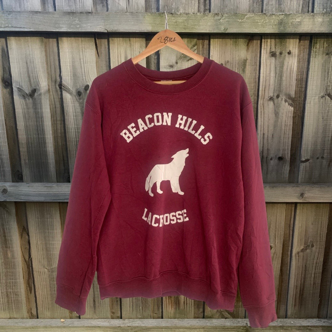 Teen Wolf Beacon Hills Lacrosse Vintage Sweater Mens (S)