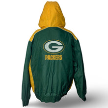 Load image into Gallery viewer, Green Bay Packers Vintage Zip Up Jacket with Hood Adult XL
